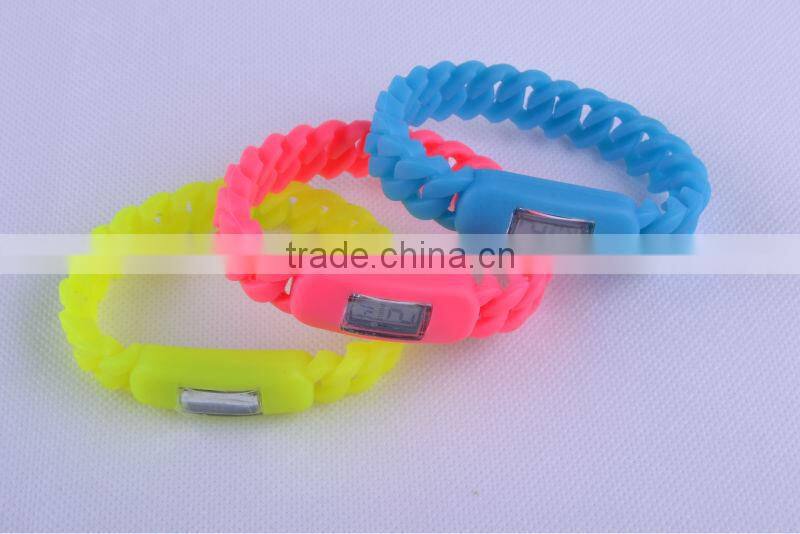 New fashion wristband Gel-Watch led gel bracelet watch for promotion