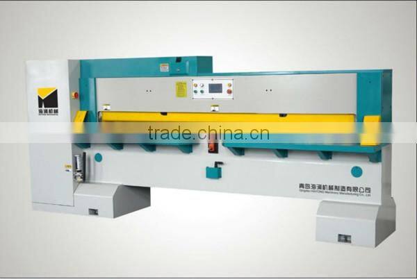 Lengthways veneer slicing machine