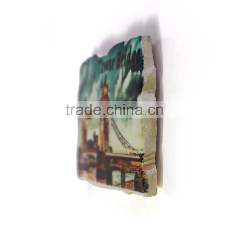 Printed resin souvenir city magnets