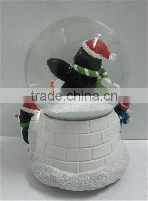 Decorate gift polyresin water snow globes