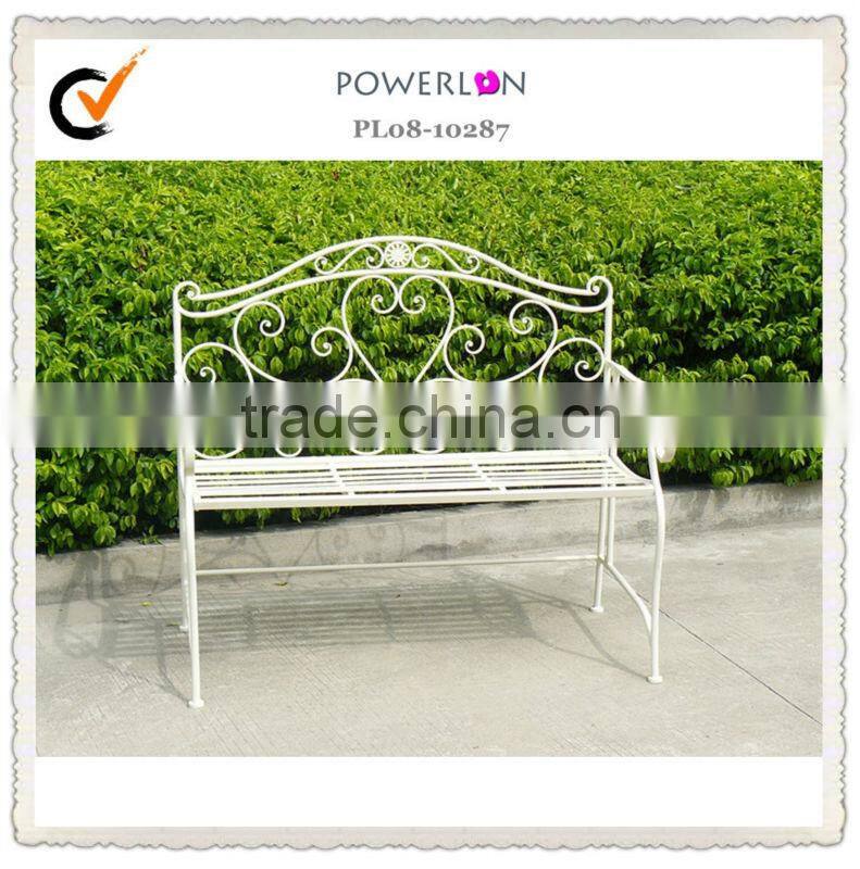 folding outdoor bench iron craft furniture