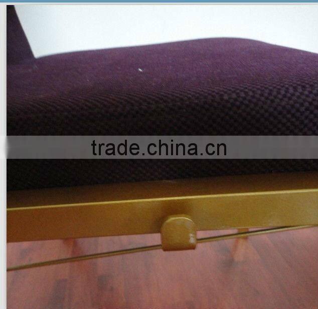 Used church chairs sale ,Metal church chair fabric cushion