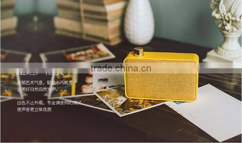 Fashion design Mini Canvas Wireless Bluetooth speaker box