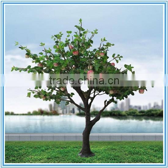 Artificial mini fiberglass LED apple tree