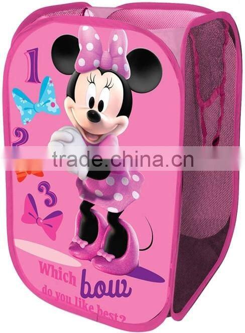 Cute cartoon Winnie polyester laundry hamper Pop up laundry hamper