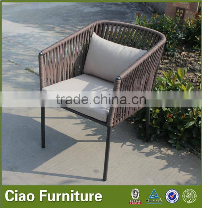 Leisure outdoor sling fabric garden dining chair furniture