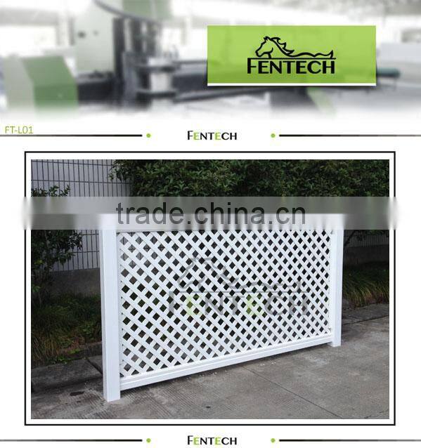 PVC lattice fence