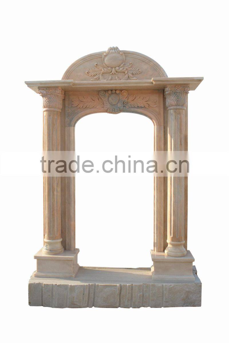 granite stone carved door frame