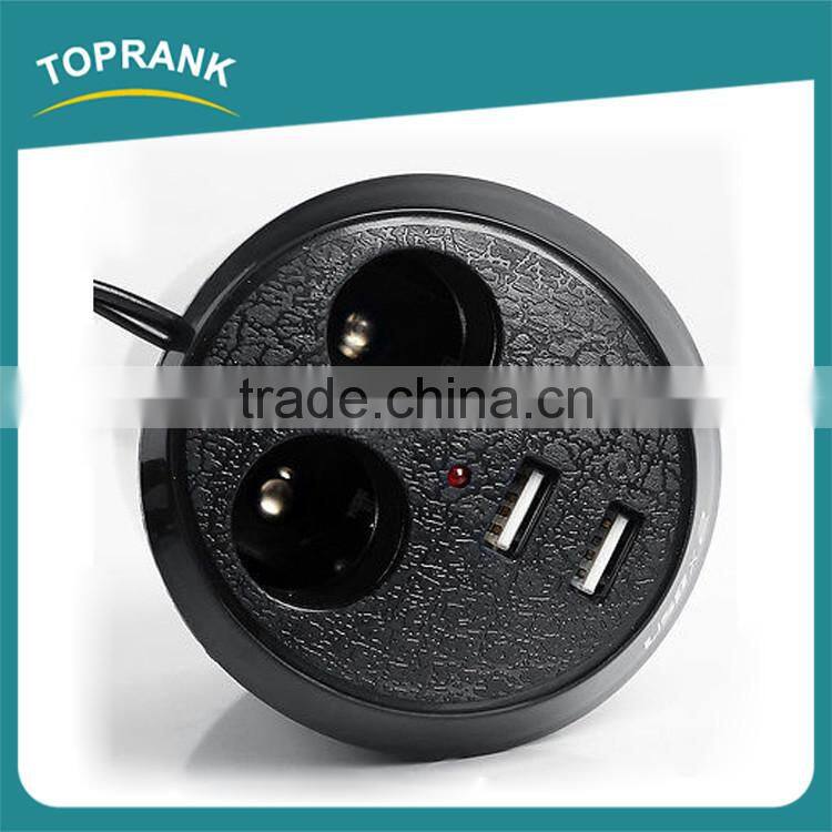 New design DC 12V 2 port cigarette lighter splitter adapter dual usb charger socket for car