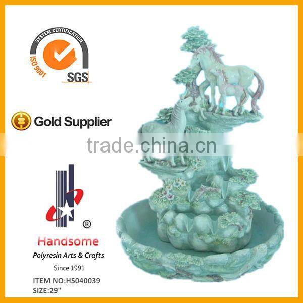 25" eagle animal water fountain garden water fountain