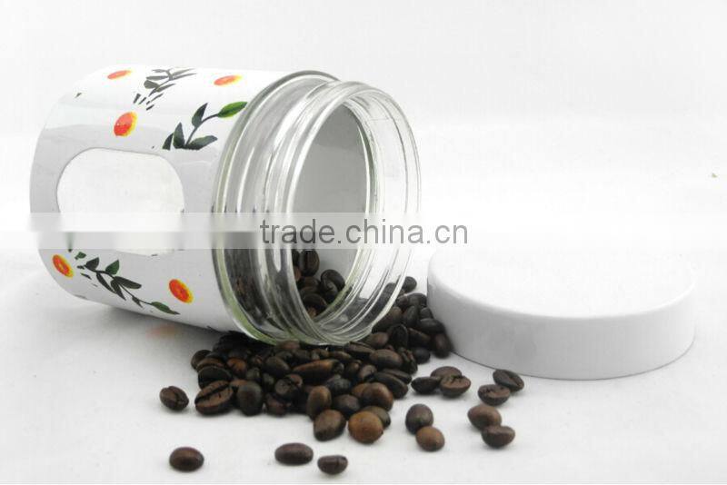 glass salt sugar coffee jars TP12145