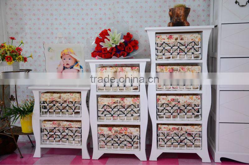 white customized wooden cabinet