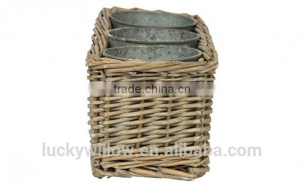 willow tray with willow flower pot