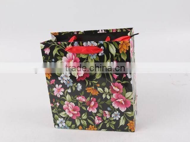 Flower Design Foldable Gift Bag / Shopping Paper Bag