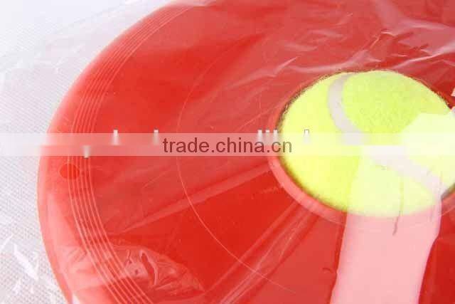 2PC Plastic pet toy hollow frisbee with tennis ball/new design hot sale dog toy