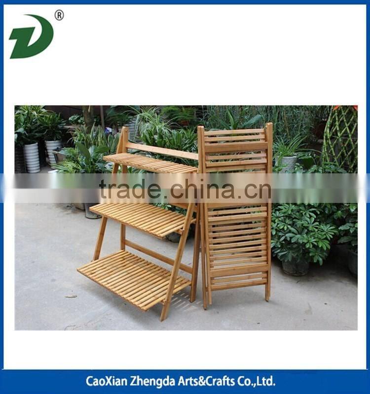 Antique garden decorative wood flower rack flower stand