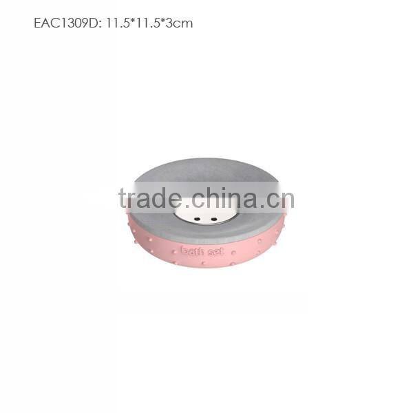 Bathroom accessories set bath soap dispenser, tooth brush holder, soap tray and toilet brush holder