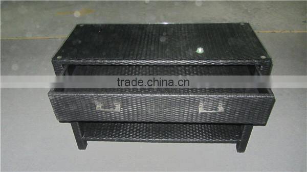 Modern rattan home furniture rattan bar storage cabinet