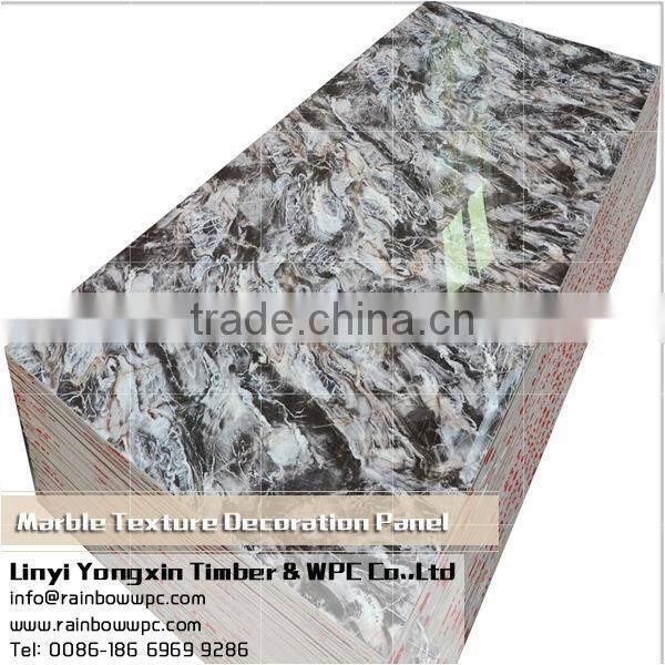 marble texture waterproof WPC board / panel with PVC film for interior decoration BIfrost brand