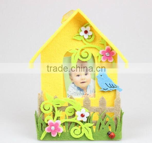 Advanced design new products beautiful love felt photo picture frame for arts crafts wedding home decor new models toy wholesale