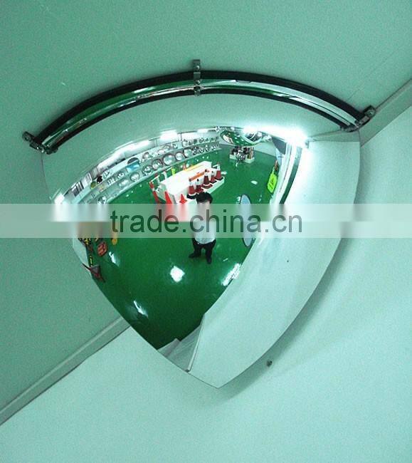 162680 Top Quality Security Acrylic Mirror Convex Mirror Indoor Safety Convex Mirror Quarter Dome Mirror
