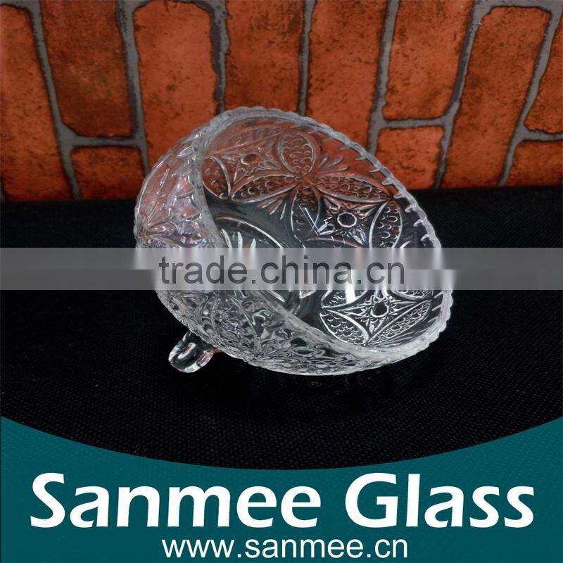 Small Size Butterfly Patterns Glass Ice Cream Cups