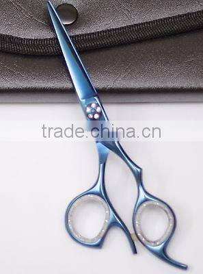 Professional hair cutting scissors shears barber thinning set kit with a black case