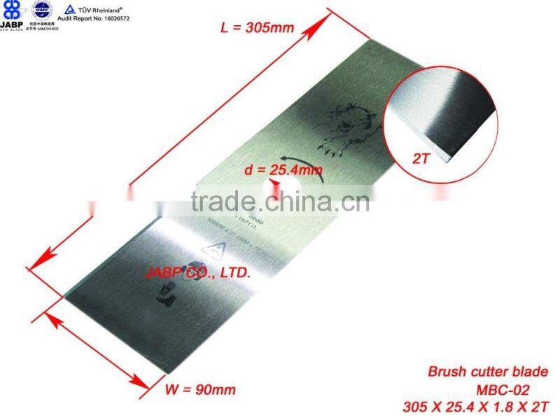 Swing metal type brush cutter blade