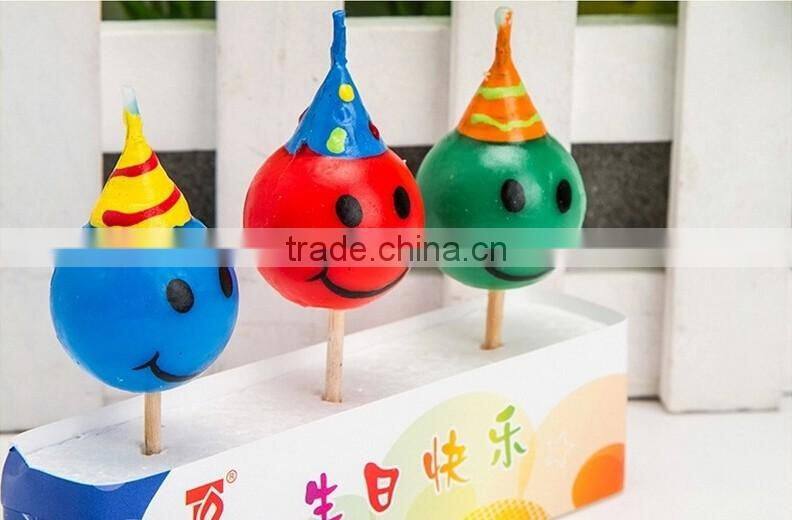 Wholesale Smile Face Birthday Candle for Children Celebration