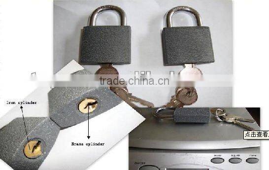 55mm thick grey iron padlock
