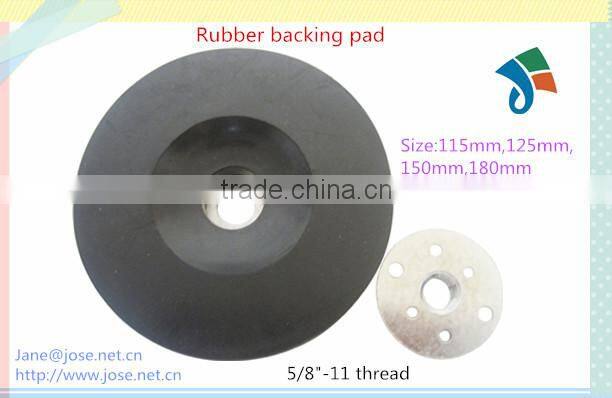 5/8"-11 thread sanding rubber backing pad