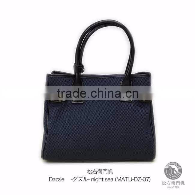 Japanese canvas cloth sail HANPU / HAMPU weekender bag made in Japan for wholesale