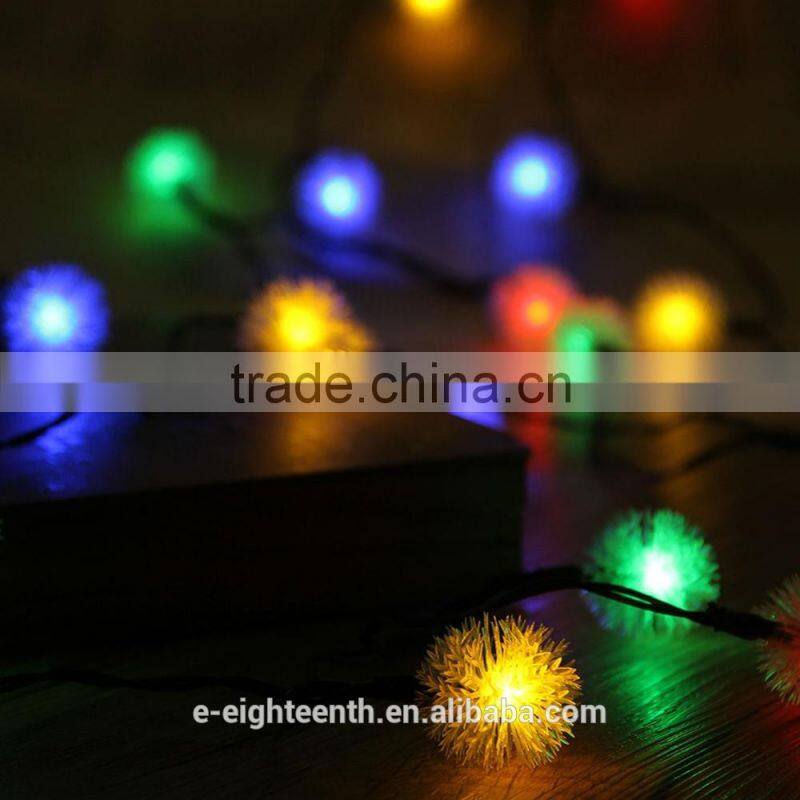 2016 new hot sale 4.8m 20Led Chuzzle Solar Fairy String Lights for Outdoor Gardens Christmas Party