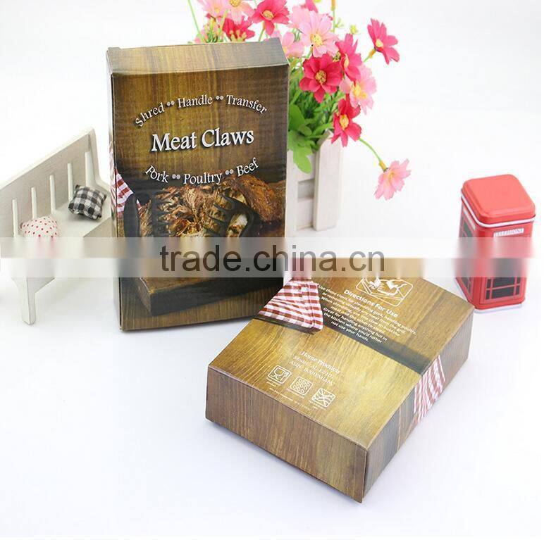 Best Seller FDA And BPA Free Pulled Pork Accessories BBQ Tools Meat Claw With Colorful Box