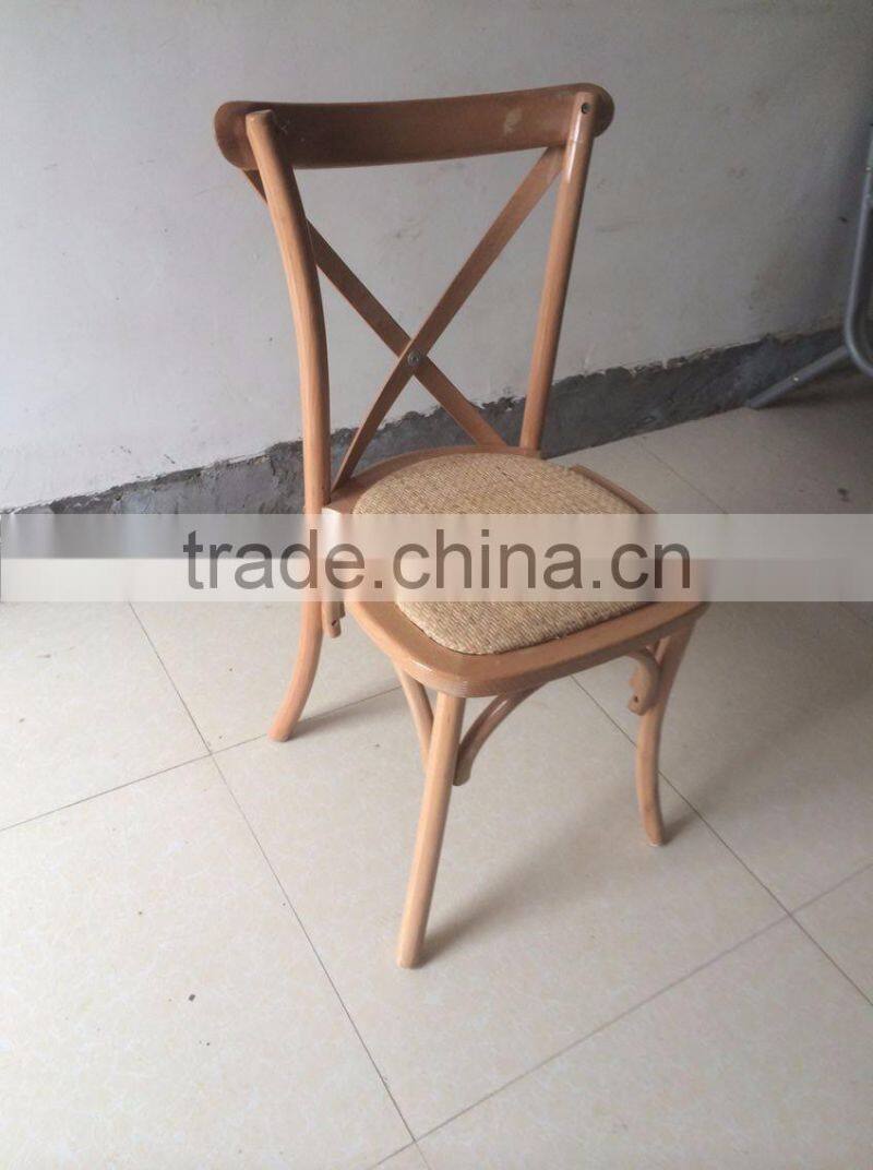 Wood Type and Dining Chair Solid wood stacking cross back chair
