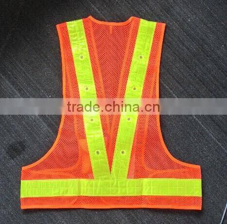 Reflective Led Vest Hi Vis Safety Vest Led Light Mesh Vest