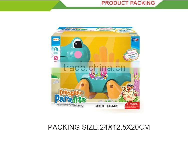 High quality plastic kids battery operated walking dinosaur toy