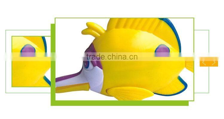 Hot selling cheap swimming plastic wind up toy fish