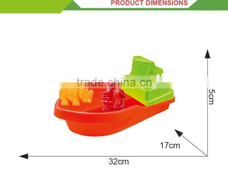 Top selling summer plastic sand beach toy model boat kits