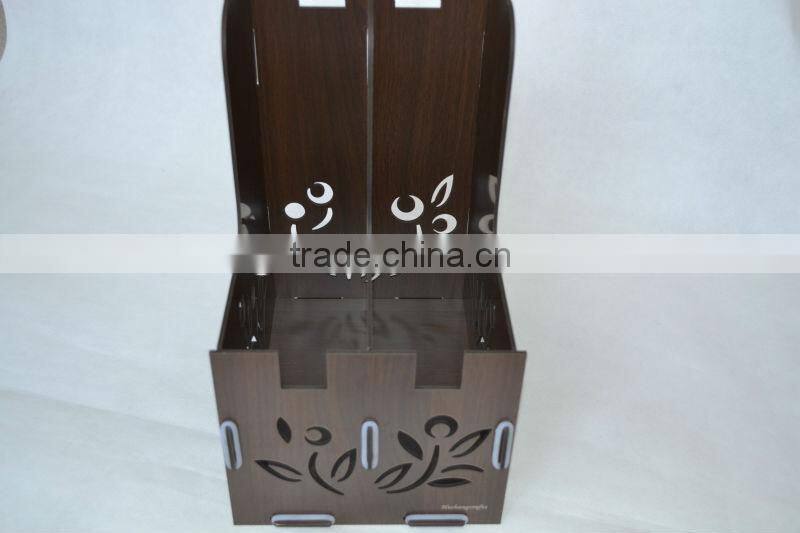 Customized wooden stand file holders for sale