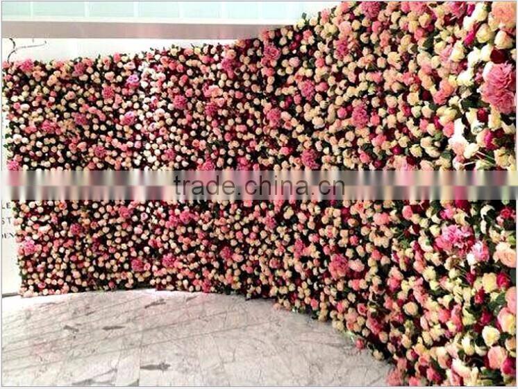 New styles artificial flower wall wedding & environmental backdrop artificial flowers wall
