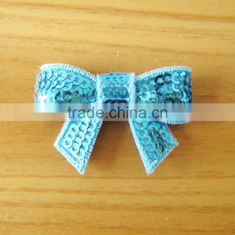 sequin bow flower clip for kids hair accessories