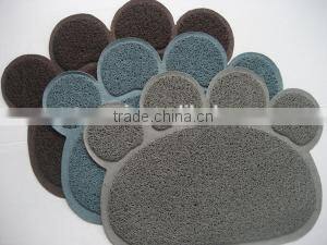 hot feet shape pvc door mat from factory