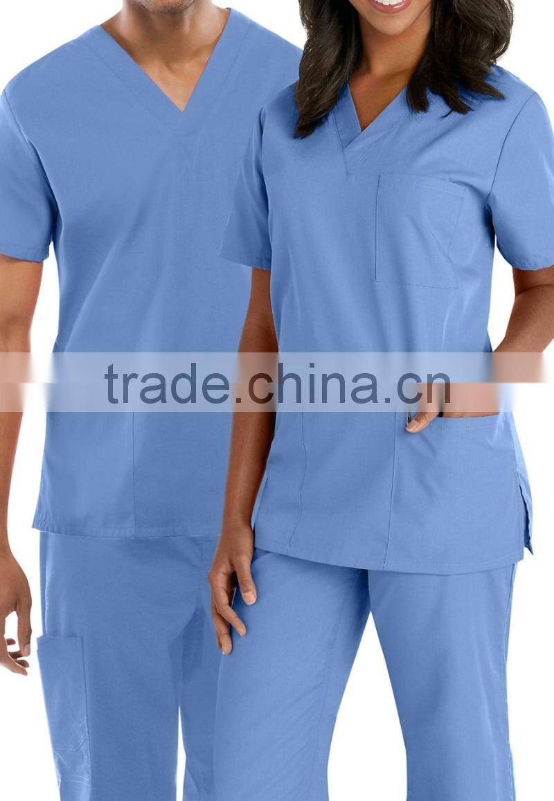 Custom hospital uniform clinical nurse medical scrubs uniform