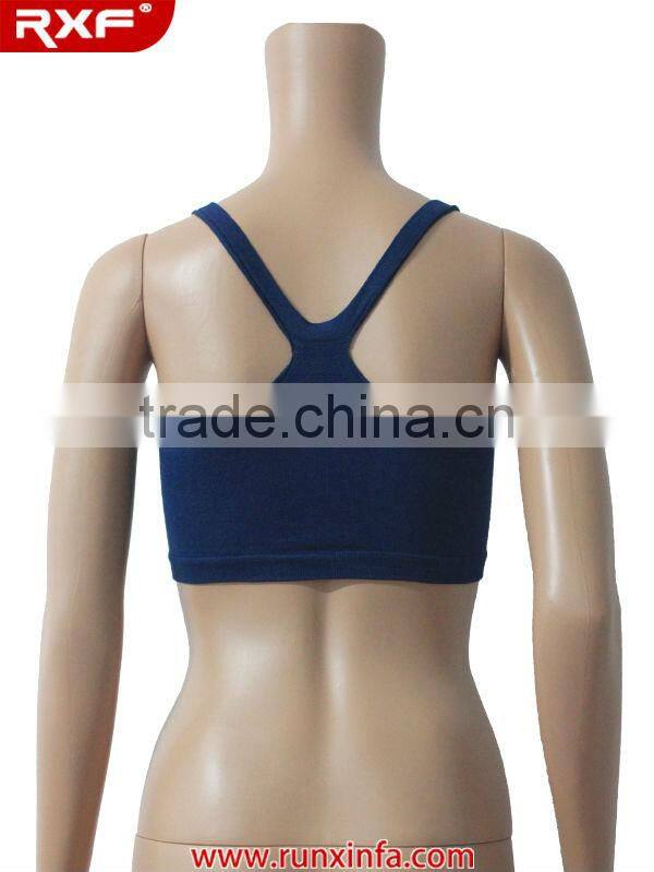 H back custom sports bra/wrinkle blue sports bra best buy