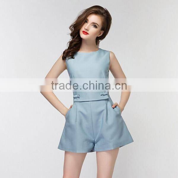 New fashion Korean style women casual romper sleeveless short adult romper