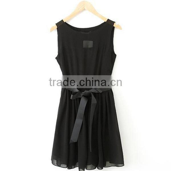 HD-D220 stock elegant ladies dress/OEM woman chiffon dress/OL dress