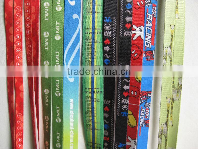 Double sizes printed dye sublimation lanyards