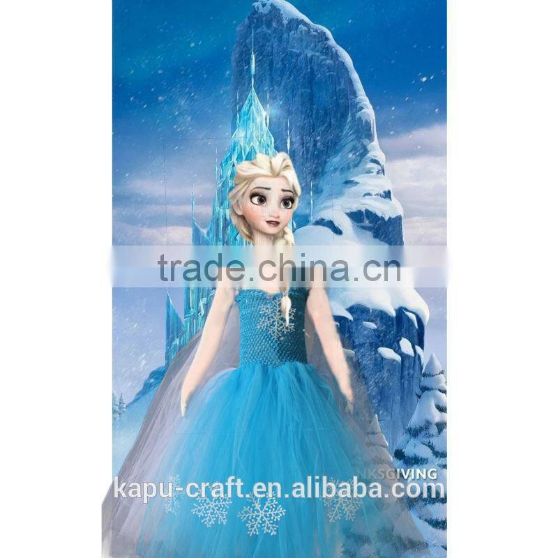 2017new style handmade frozen elsa tutu dress crochet tutu maxi dress wholesale