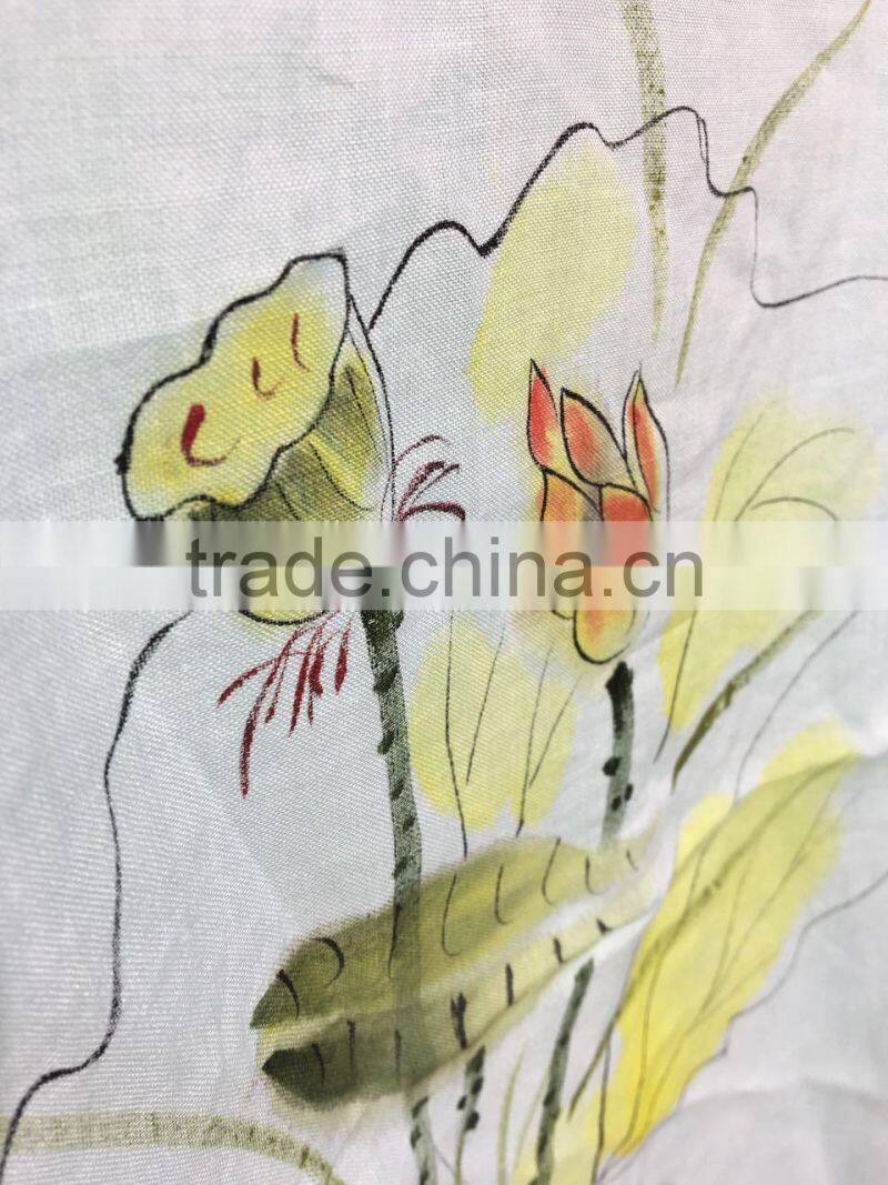 GZY comfortable linen t-shirt stock lot for ladies